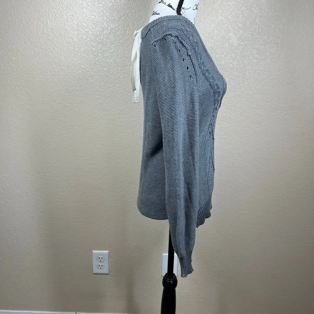Banana-republic Women's Blue and Grey Jumper
